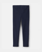 Girls Ponte Skinny Uniform Pants - Navy, image 1 of 4 slides