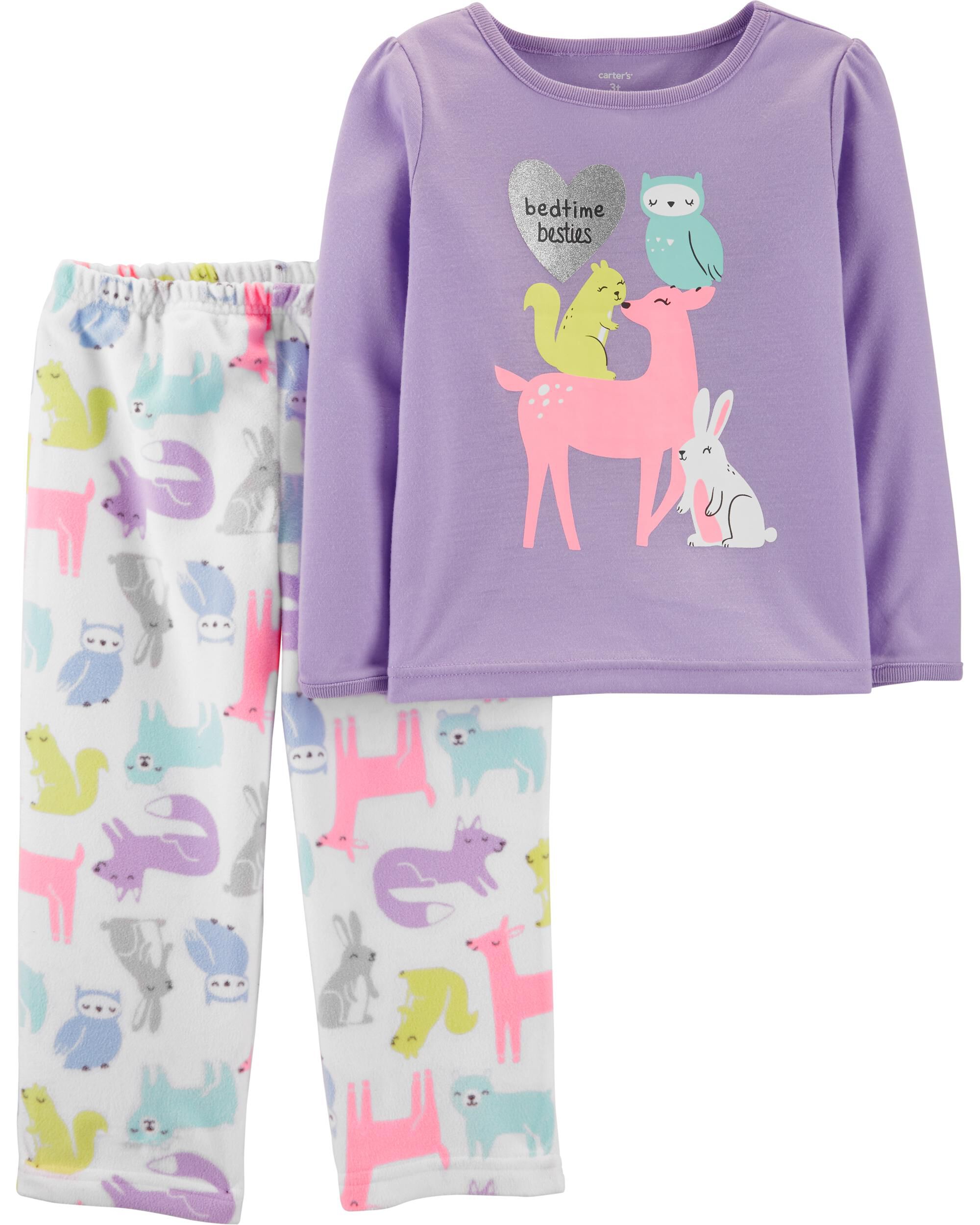carters fleece pajamas 2t