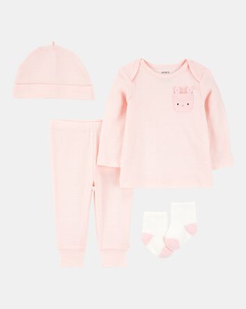 Baby 4-Piece Bunny Outfit Set, 