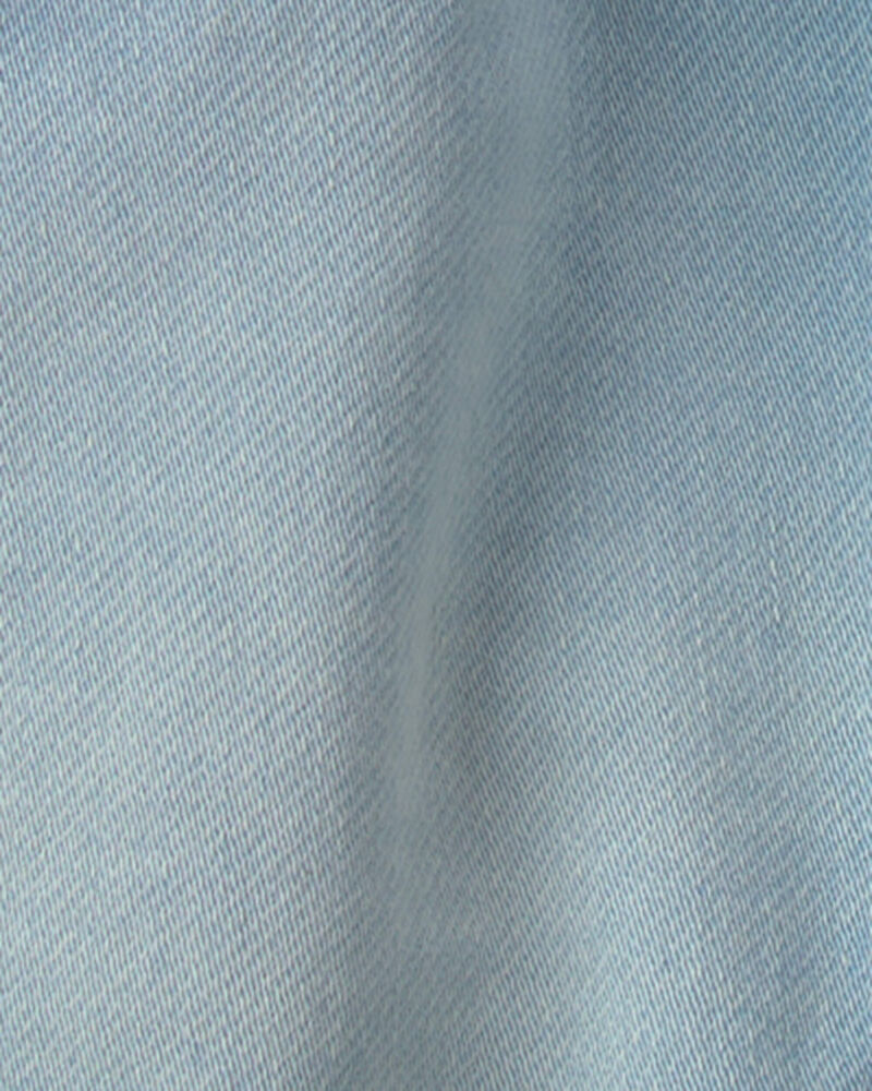 Toddler Girl French Terry Knit Shorts - Light Wash, image 3 of 4 slides