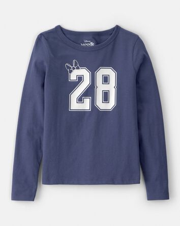 Girls Disney&copy; Minnie Mouse Long-Sleeve Top - Navy, 