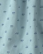 Girls Bow Cotton Skort - Blue, image 3 of 5 slides