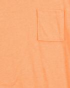 Kid Solid Woven Short-Sleeve Tee - Orange, image 2 of 3 slides