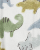 Toddler 1-Piece Dinosaur Fleece Footie Pyjamas, image 3 of 5 slides