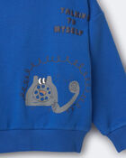 Toddler 'Talking To Myself' Phone Hoodie - Royal Blue, image 5 of 5 slides