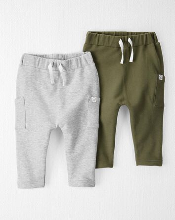 Baby 2-Pack Organic Cotton Sweatpants, 
