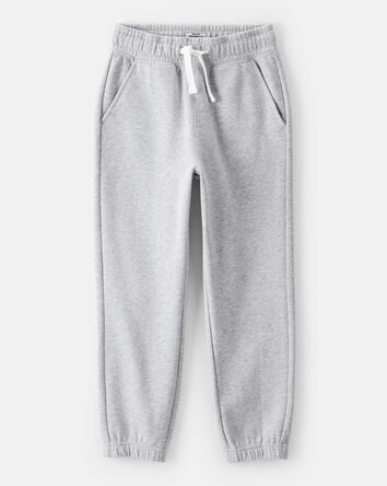 Boys Cotton Joggers - Gray, 