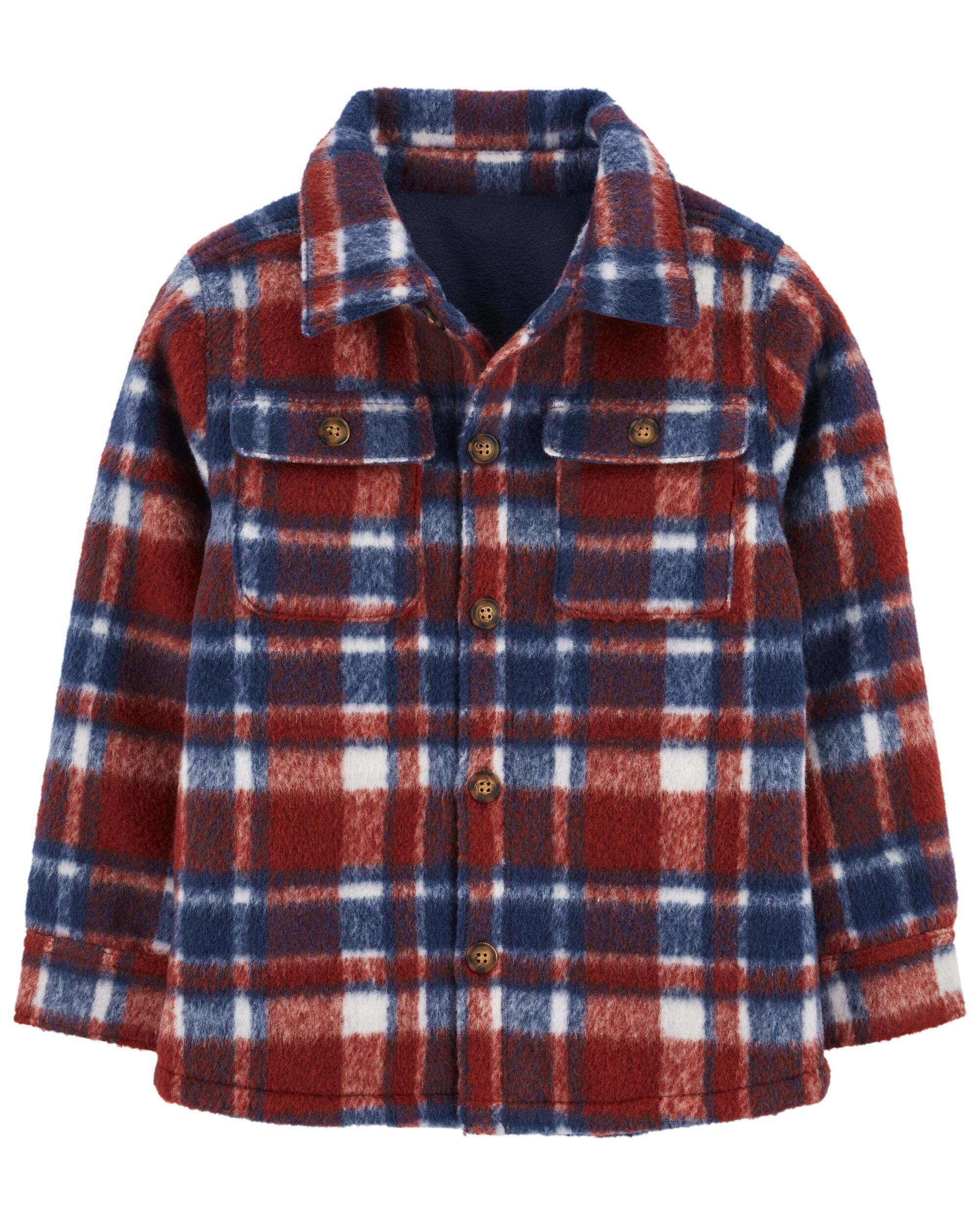 Plaid fur lined jacket new arrivals