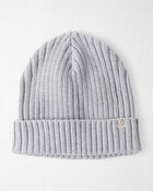 Toddler Organic Cotton Sweater Knit Beanie, image 1 of 3 slides