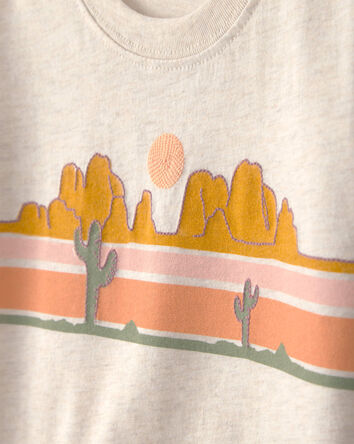 B&eacute;b&eacute; gar&ccedil;on - T-shirt graphique Cactus Desert - Cr&egrave;me, 