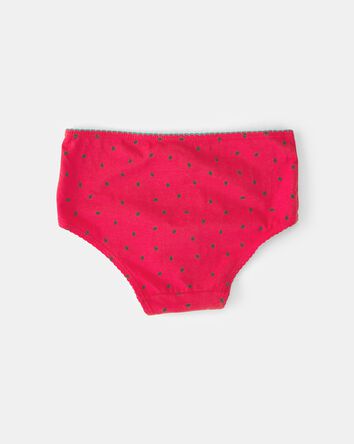 Girls 7-Pack Pink Strawberry Brief Underwear, 