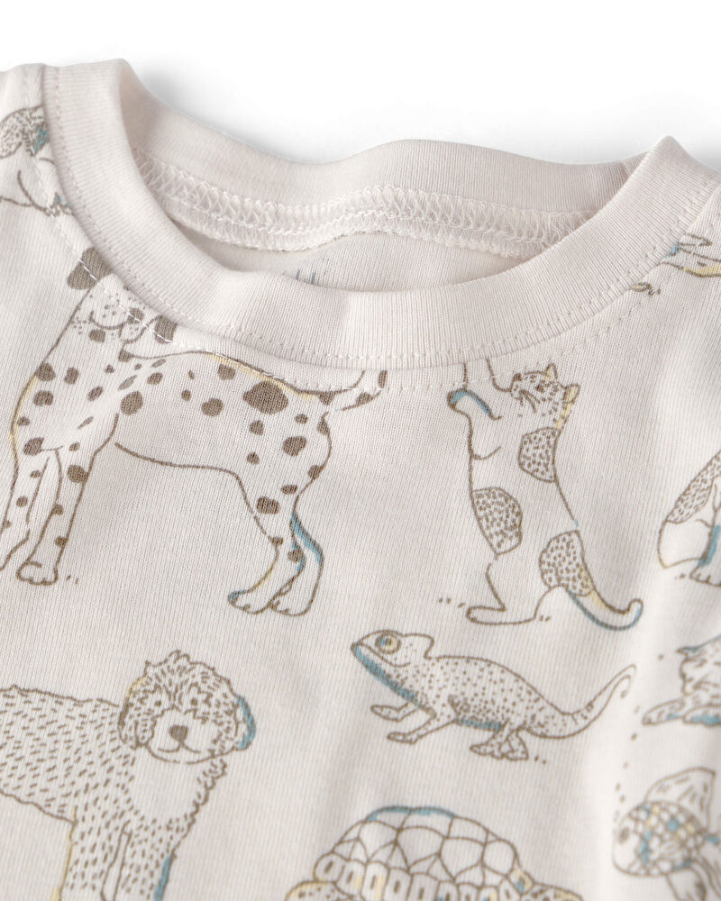 Toddler 2-Piece Organic Cotton Pyjama in Pet-Print, image 2 of 4 slides