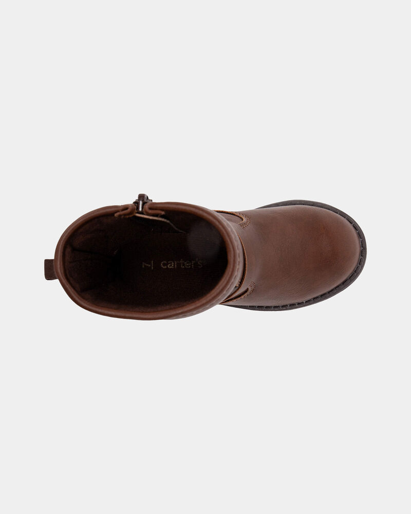 Toddler Girl Fashion Boots - Brown, image 5 of 7 slides