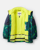 Boys 2-Piece Taslan Snowsuit Set - Green, image 3 of 13 slides