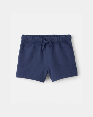 B&eacute;b&eacute; gar&ccedil;on - Shorts en Jersey bouclette - Bleu, 