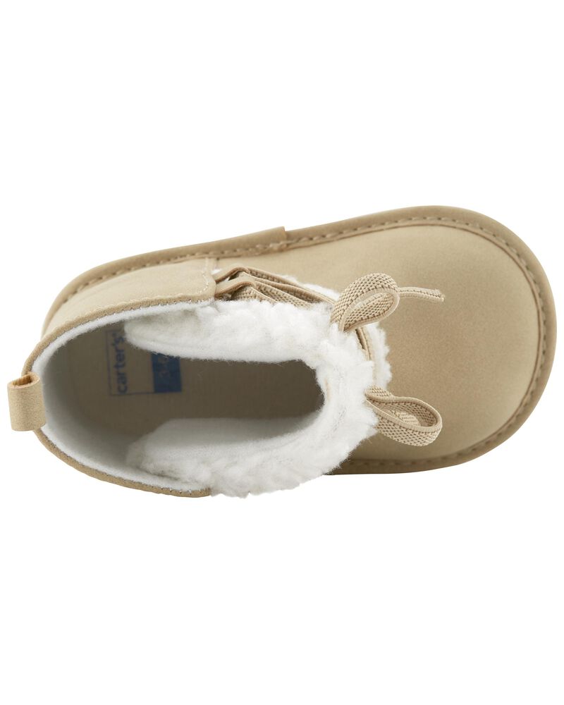 Baby Faux Sherpa Baby Shoes, image 4 of 7 slides