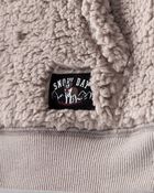 Toddler Boy Sherpa Pullover Sweatshirt - Brown, image 3 of 4 slides