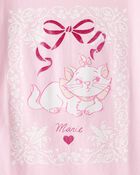 Girls Marie Cat Short-Sleeve Graphic Tee - Pink, image 2 of 2 slides