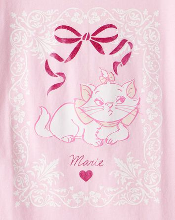 Filles - T-shirt imprimé à manches courtes Marie Cat - Rose, 