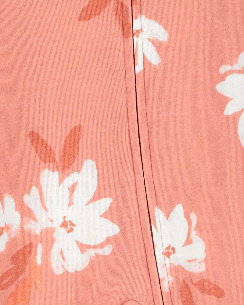 Baby 2-Piece Floral Sleeper & Cap Set, image 2 of 4 slides