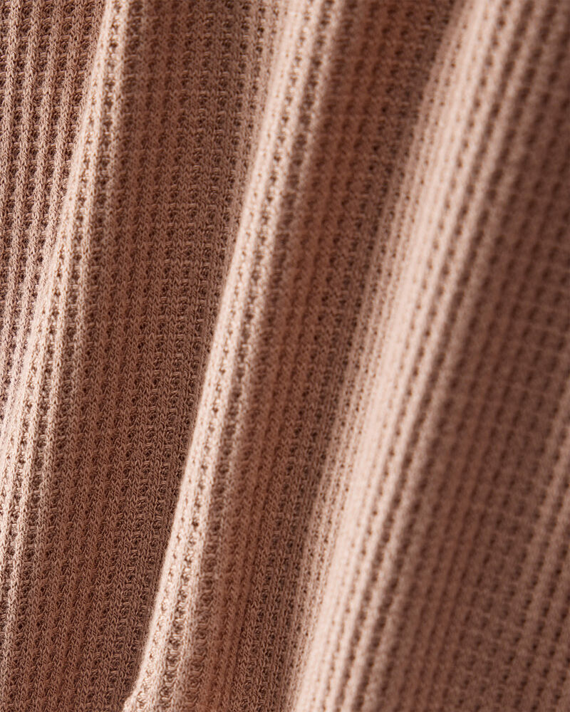 Baby Solid PurelySoft Long-Sleeve 2-Way Zip Sleeper - Brown, image 5 of 8 slides