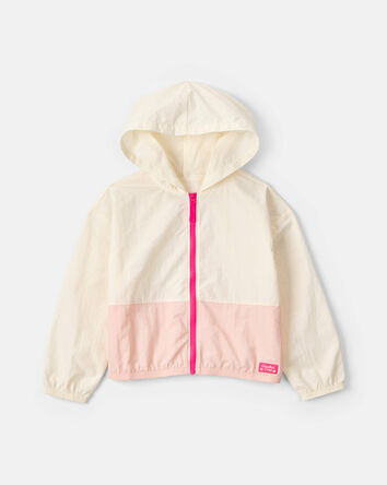 Filles - Blouson &agrave; fermeture &agrave; glissi&egrave;re aux couleurs contrast&eacute;es - Ivoire/Rose, 