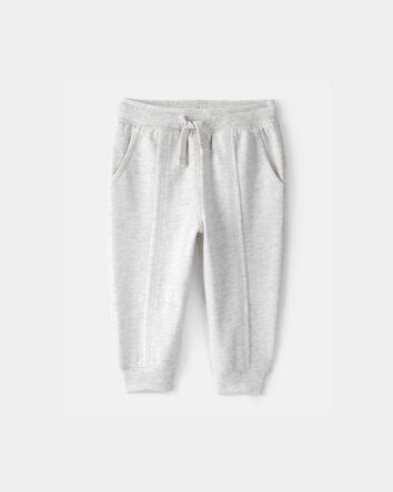 Baby Boy French Terry Joggers - Grey, 
