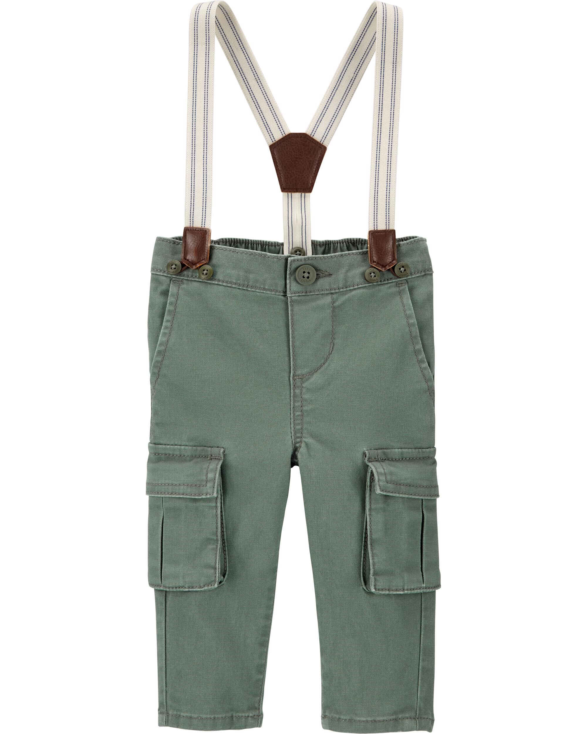 suspender cargo pants