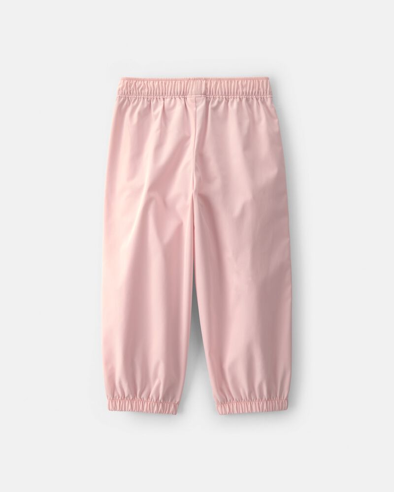 Toute-petite fille - Pantalon de jogging en popeline et boucle aux chevilles - Rose, image 2 sur 4 diapositives