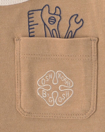 Baby Boy 'OshKosh' Tools Long-Sleeve Tee - Brown, 