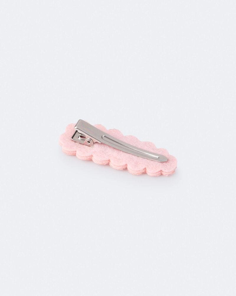 Toddler Girl 6-Pack Scalloped Hair Clips, image 3 of 3 slides