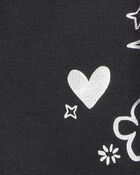 Girls Pull-On Stretch Cozy Leggings - Black, image 4 of 6 slides