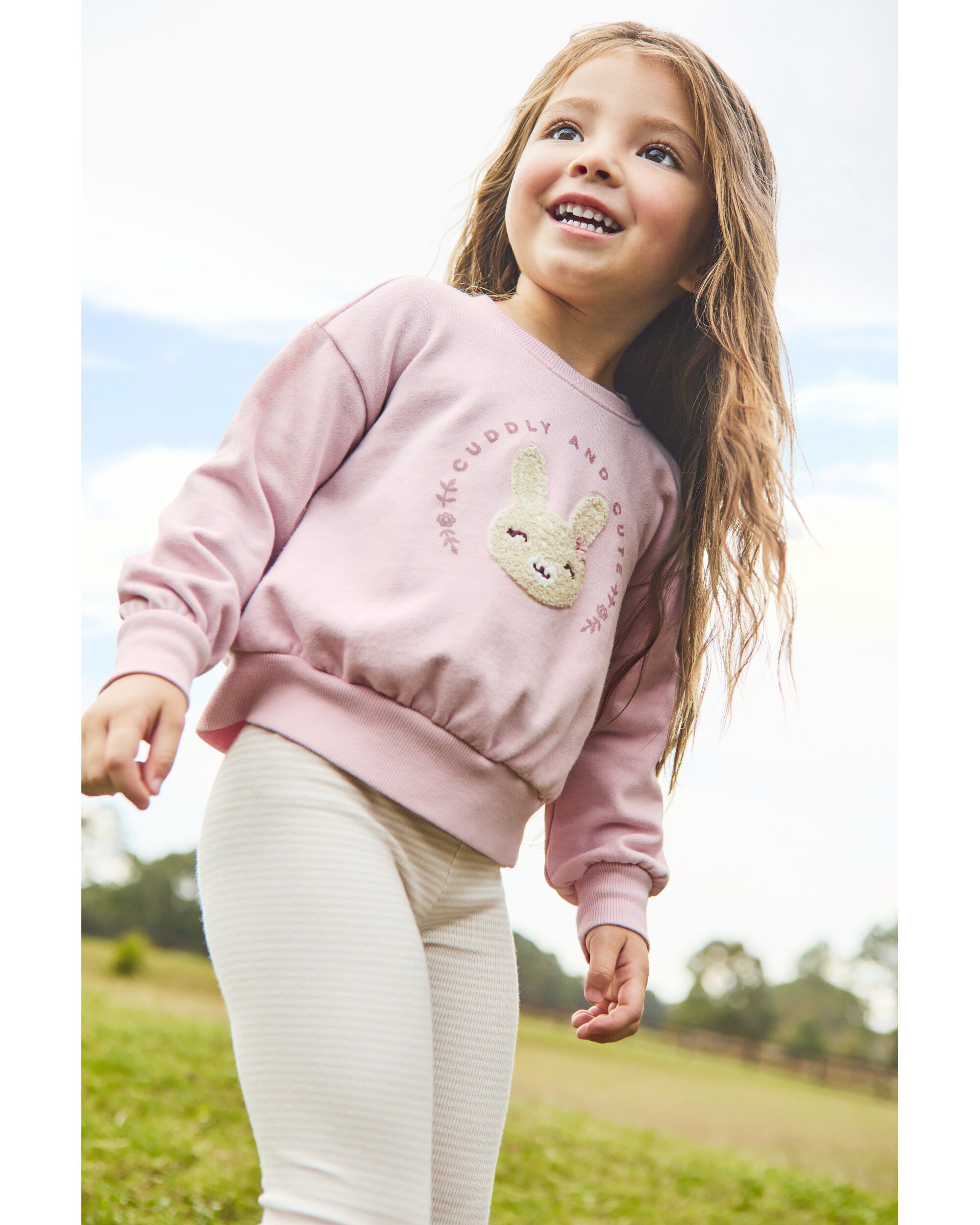 Pink Bunny Pullover Sweatshirt Carter s Oshkosh Canada