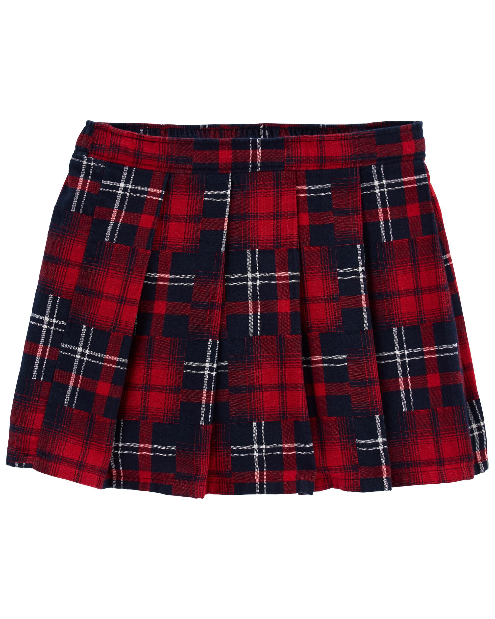 Carter's red deals plaid skirt