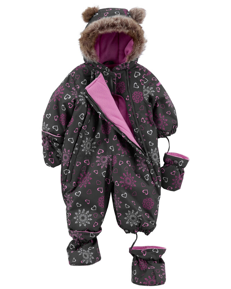 Hooded Carters Snow Suit Fur Infant Snow Pants Snow Pants Carter's