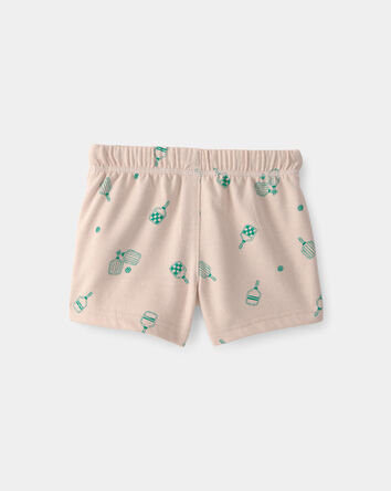 B&eacute;b&eacute; gar&ccedil;on - Shorts de pickleball en Jersey bouclette - Brun, 