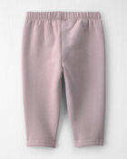 B&eacute;b&eacute; fille - Emballage 2 leggings en molleton recycl&eacute; faits avec du coton biologique, image 3 sur 5 diapositives