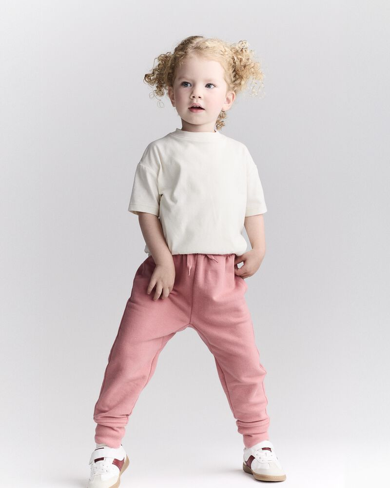 Toddler Neutral Short-Sleeve Relaxed Graphic Tee - Cream, image 4 of 6 slides