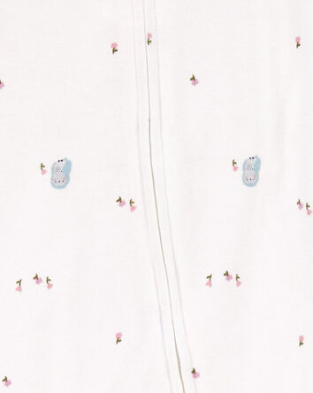 Baby Owl 2-Way Zip Cotton Sleeper Pyjamas, 