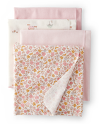 Baby 4-Pack Floral Receiving Blankets, image 1 of 5 slides