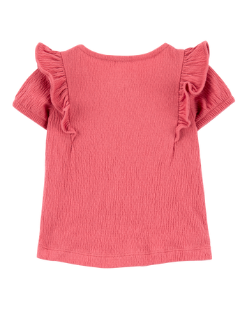 Baby 3-Piece Gauze Button-Front Top & Short Set, 