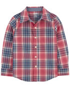 Toddler Plaid Button-Front Shirt, image 2 of 4 slides