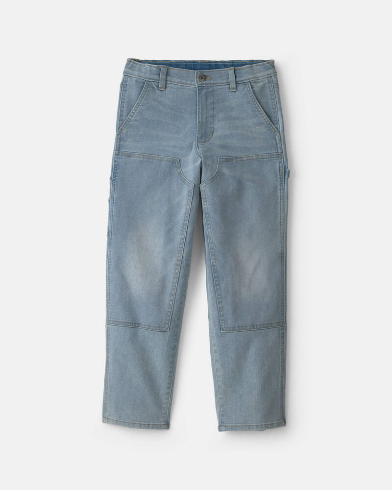 Boys Denim Baggy Jeans - Light Wash, image 1 of 4 slides
