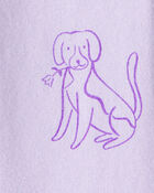 Toddler Girl Dog Print Flare Pull-On Stretch Leggings - Purple, image 3 of 4 slides