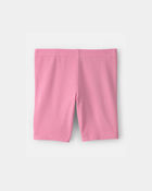 Girls Solid Bike Shorts - Pink, image 2 of 4 slides