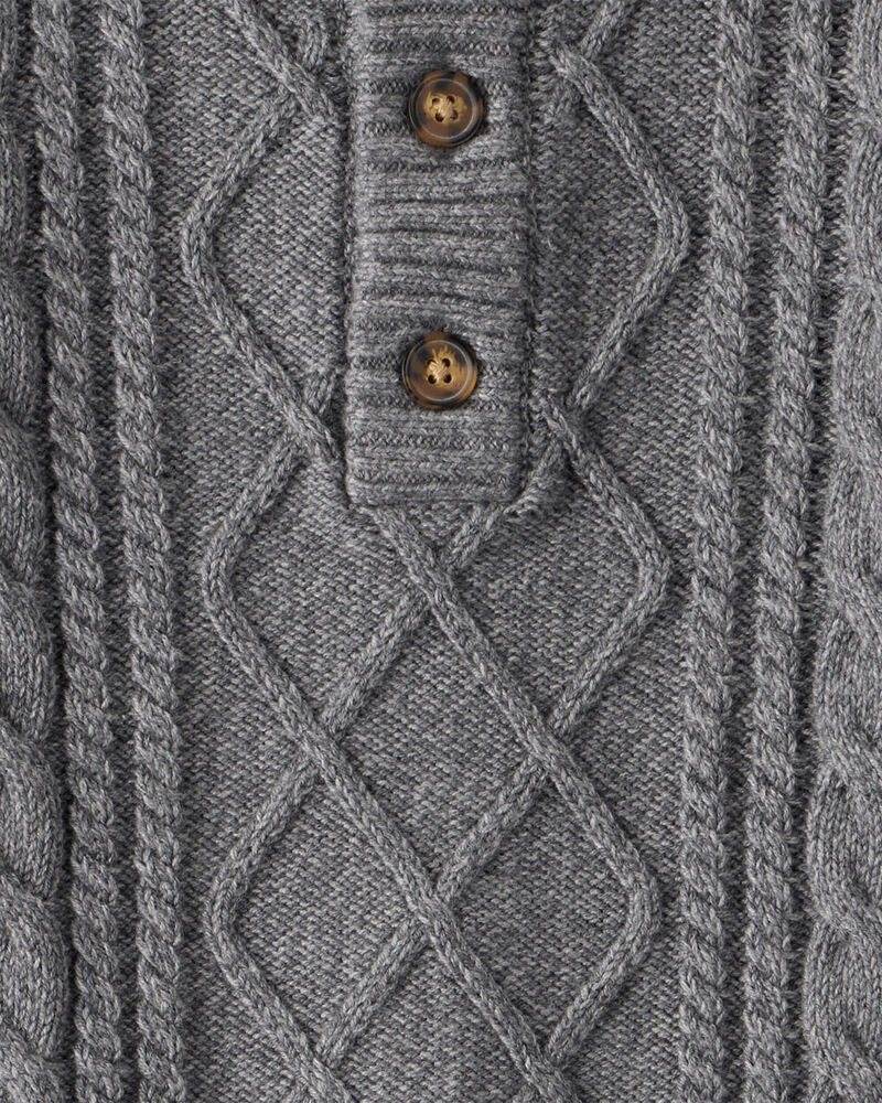 Pull slim ras-du-cou Essential gris nuage chiné pours Homme | BE-FR