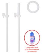 ZOO Tritan&trade; Renew Straw Bottle Extra Straws - 2-pack, image 1 of 2 slides