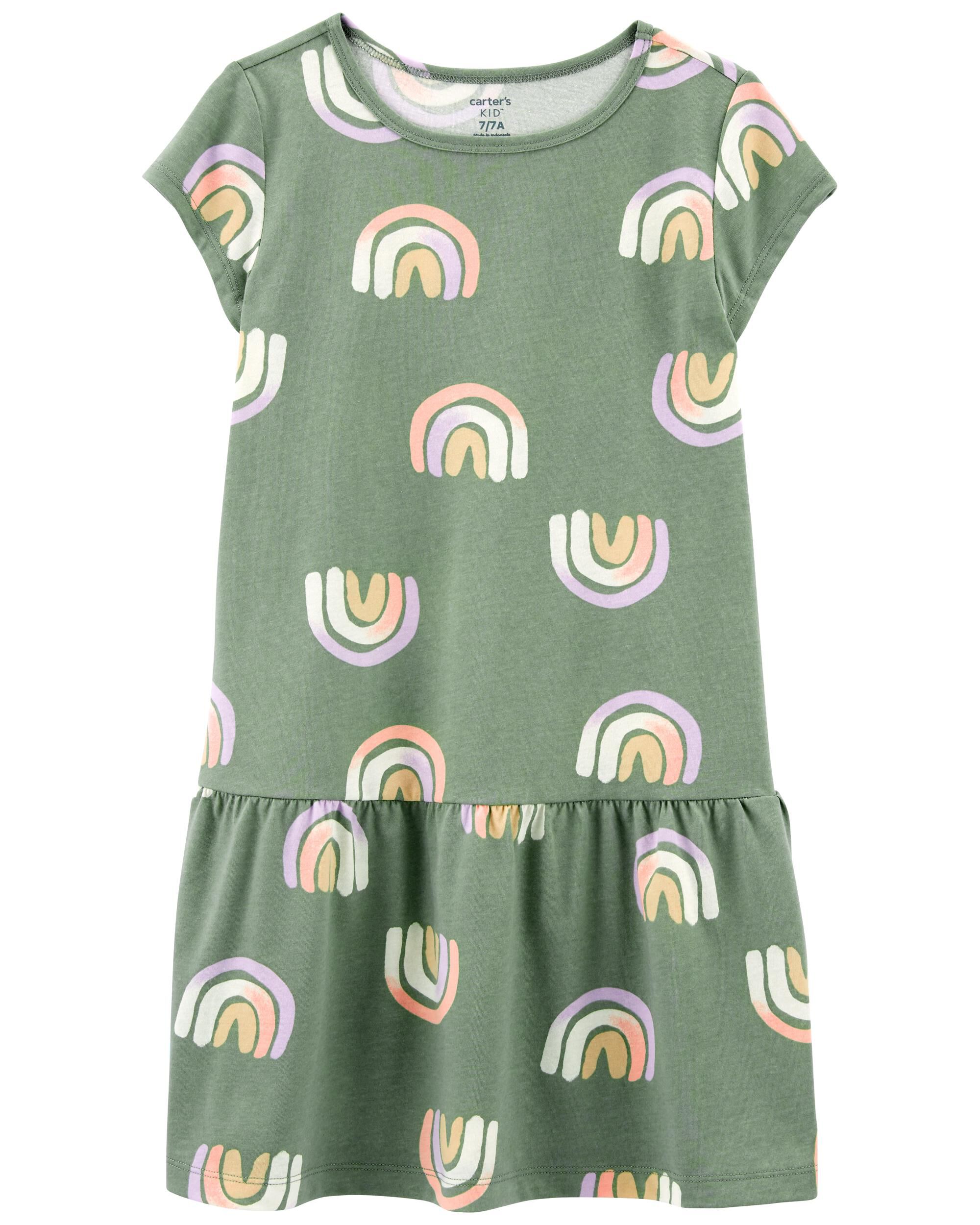 Oshkosh rainbow dress top