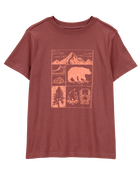 Kid Scenic Mountain Short-Sleeve Graphic Tee - Brown, image 1 of 3 slides