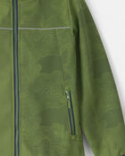 Boys Colour Changing Rain Jacket - Green, image 2 of 5 slides